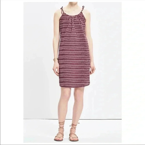 MADEWELL Tie-Strap Dress in Ikat Print Size XS - Picture 2 of 7